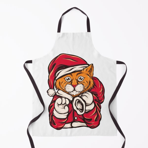 Item preview, Santa cat with t shirt design hand drawn designed and sold by Scopestor.