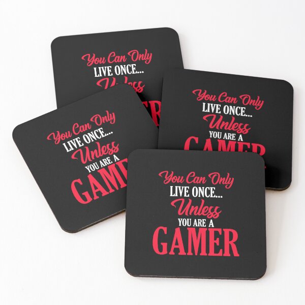 Item preview, You Live Once Unless You'Re Gamer Funny Video Game Shirts designed and sold by celestekey.
