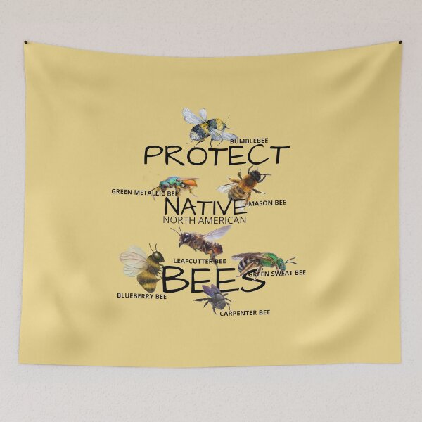 Item preview, Native North American Bees Endangered Need Our Help designed and sold by walkingrock.