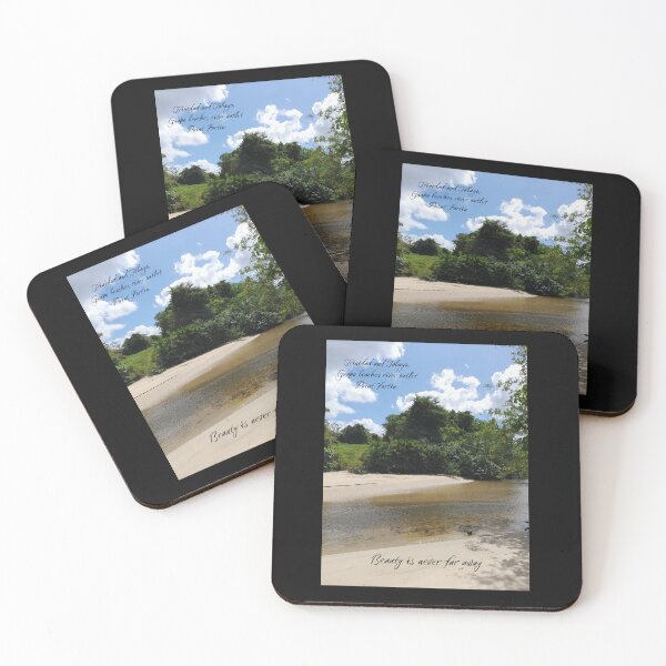 Item preview, Trinidad and Tobago Guapo beach river outlet.  greeting card and posters designed and sold by Pugnaciousprint.