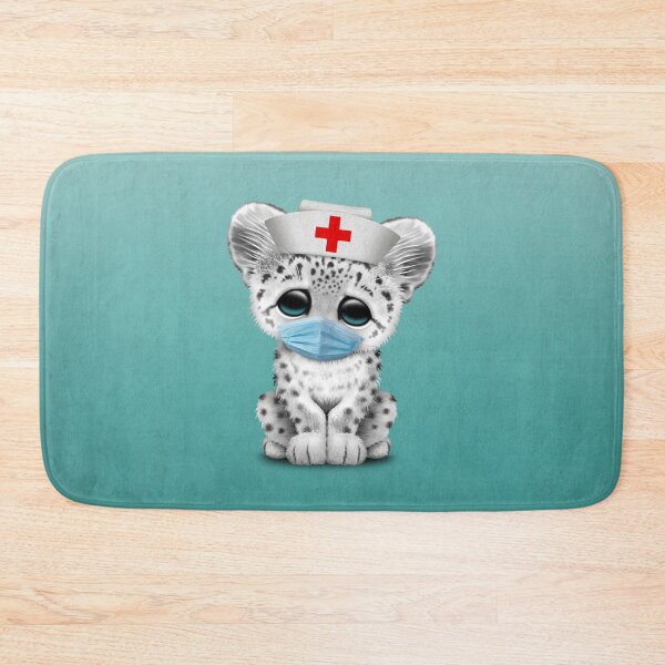 Item preview, Cute Snow Leopard Cub Nurse designed and sold by JeffBartels.