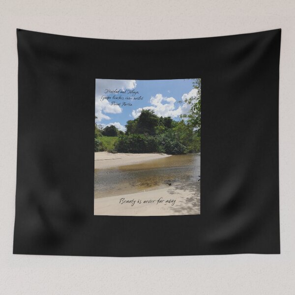 Item preview, Trinidad and Tobago Guapo beach river outlet.  greeting card and posters designed and sold by Pugnaciousprint.