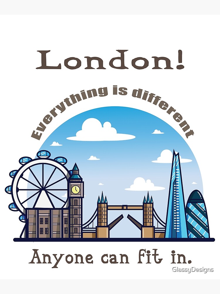 "Amusing skyline of the famous London, UK, with its beautiful architecture ." Poster for Sale by