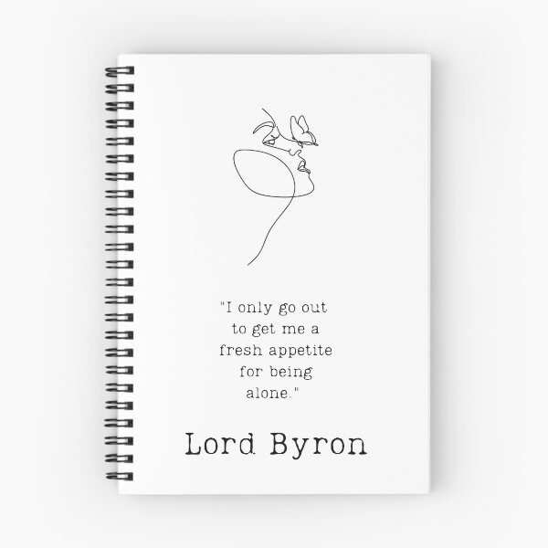 Item preview, "Being alone" - Lord Byron designed and sold by BookberryGarden.