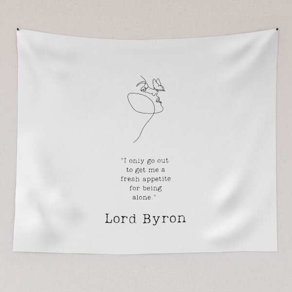 Item preview, "Being alone" - Lord Byron designed and sold by BookberryGarden.