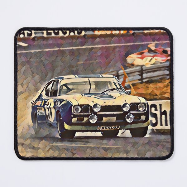 Item preview, Ford Capri Racing Scene Art Print – Vintage Touring Car Motorsport Poster, Classic Racing Art designed and sold by Road To Track.