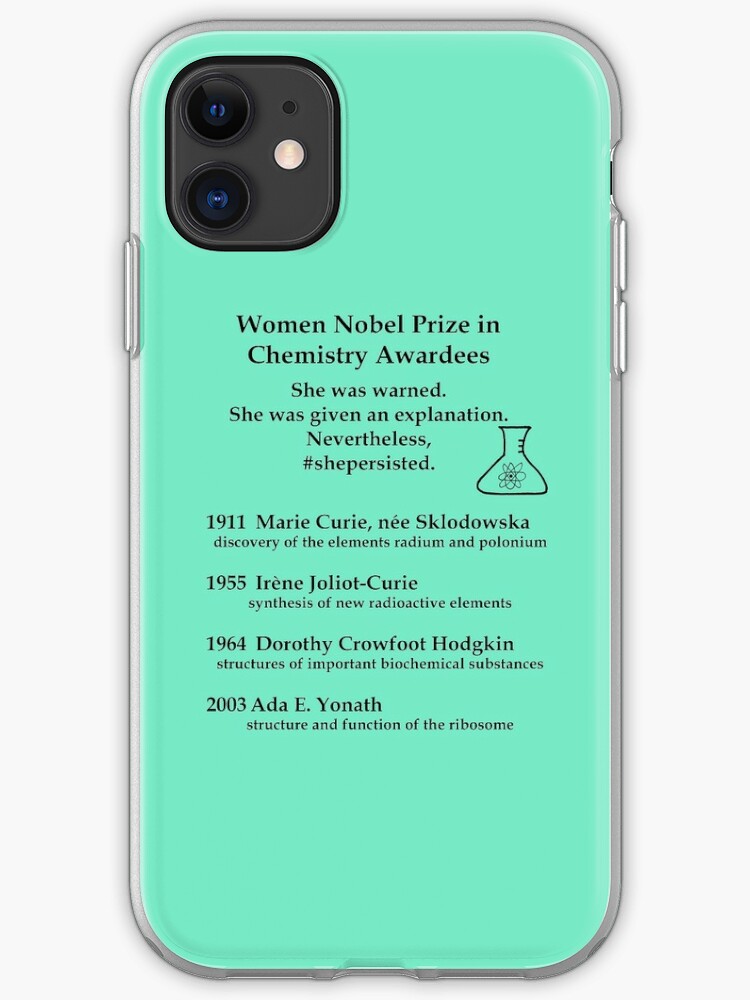 "Women Nobel Prize in Chemistry" iPhone Case & Cover by