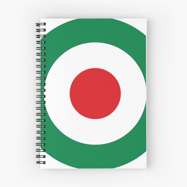 Artikelvorschau, Italia Grün Weiß Rot Retro Mod Roundel entworfen und verkauft von ModSupporters.