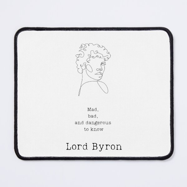 Item preview, "Mad, bad, and dangerous" - Lord Byron designed and sold by BookberryGarden.