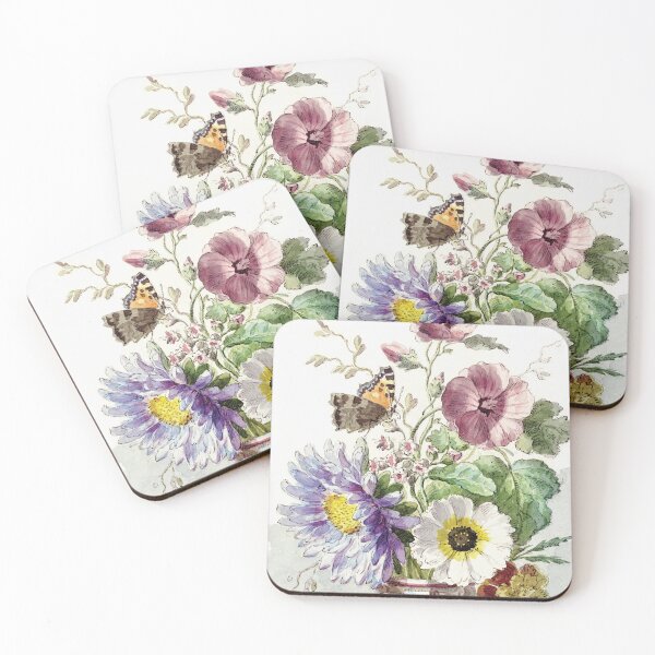 Item preview, Bouquet of Flowers with a Butterfly by William van Leen (1763–1825). designed and sold by theartsycamper.