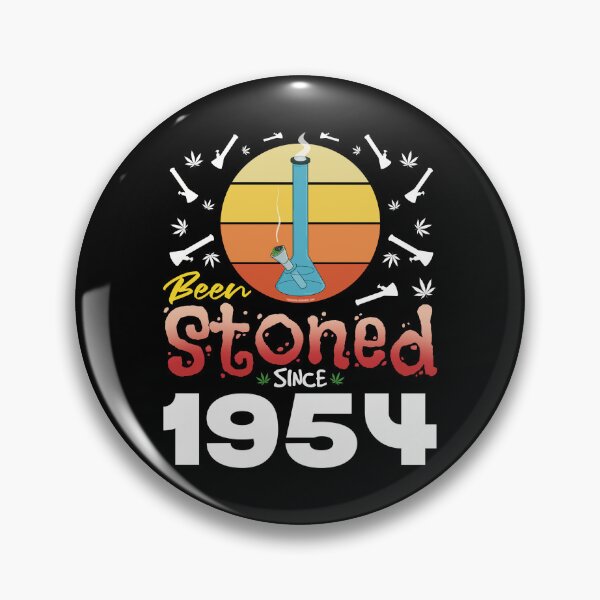 Artikelvorschau, Been stoned seit 1954 (Orange Retro Vintage Sonnenuntergang mit Bong) entworfen und verkauft von YomeHayin.