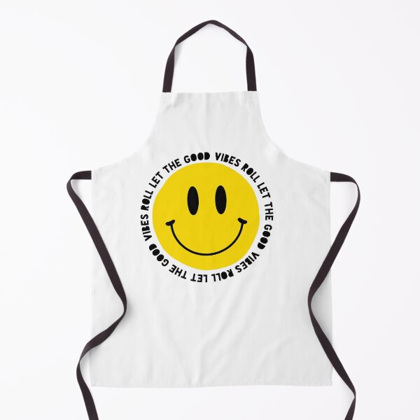 Item preview, Let the Good Vibes Roll, Vintage Retro Smiley Face designed and sold by Kendyl Stewart.