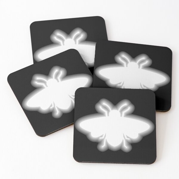 Item preview, Neon Bees - Grey designed and sold by purplevamp.