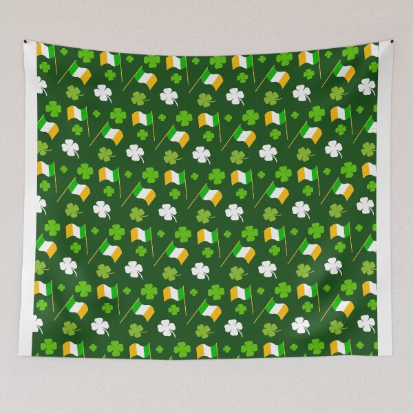 Item preview, Lucky Four Leaf Clover Shamrock Ireland Flag Irish St Patrick's Day designed and sold by ILLYL Creatives.