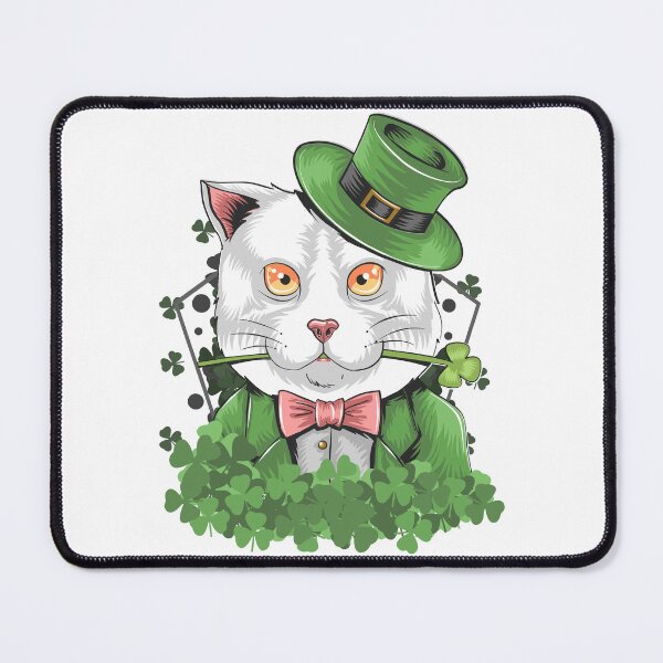 Item preview, St patrick's day shamrock cat designed and sold by Scopestor.