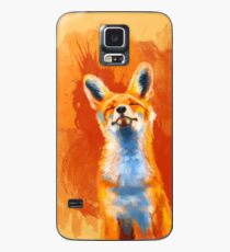 Funda/vinilo para Samsung Galaxy Happy Fox - ilustración de zorro, arte animal, felicidad