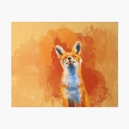 Item preview, Happy Fox - fox illustration, animal art, happiness designed and sold by Flo Art Studio.