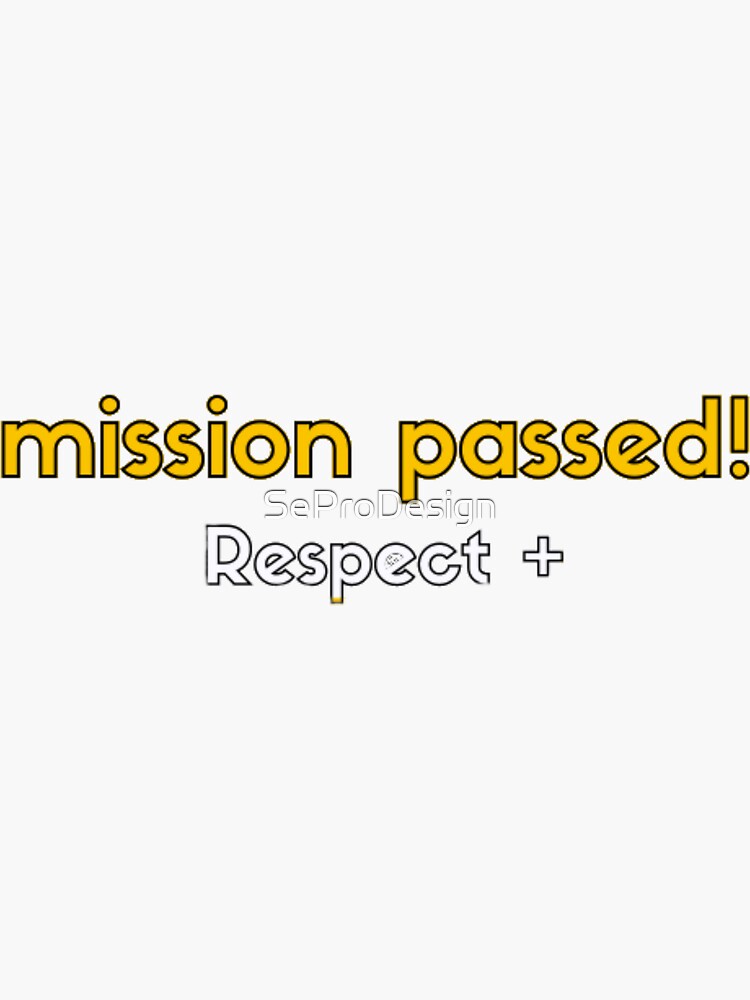 Mission passed respect png без фона