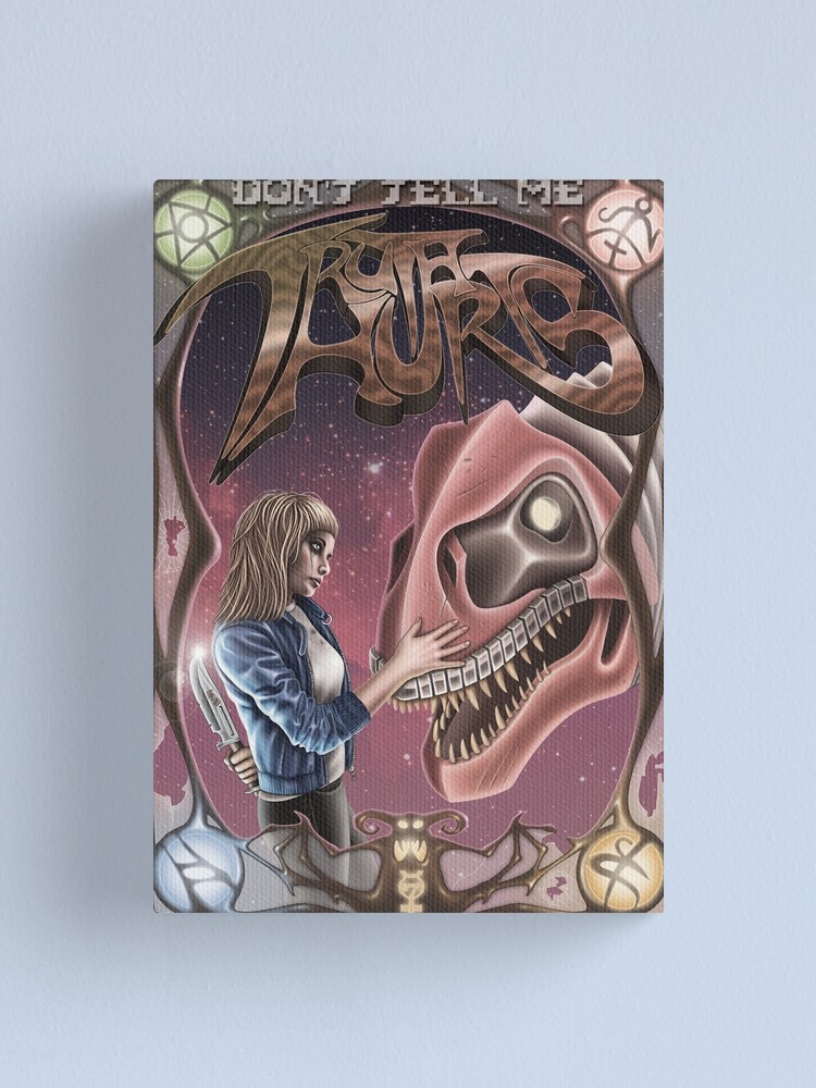 Thumbnail 2 of 3, Canvas Print, Truth Hurts designed and sold by steg0saurus.