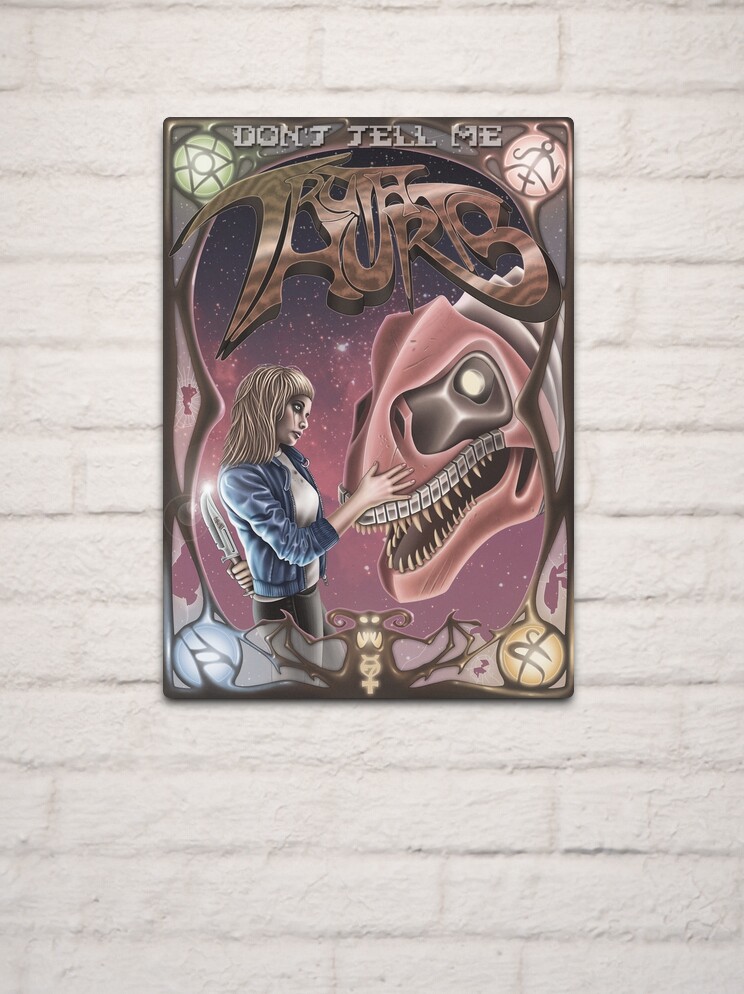 Thumbnail 2 of 4, Metal Print, Truth Hurts designed and sold by steg0saurus.
