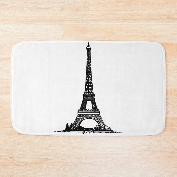 Item preview, Black and White Eiffel Tower designed and sold by MoStorish.
