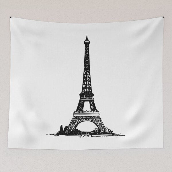 Item preview, Black and White Eiffel Tower designed and sold by MoStorish.