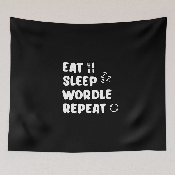 Item preview, EAT SLEEP WORDLE REPEAT  designed and sold by KA-shirts.