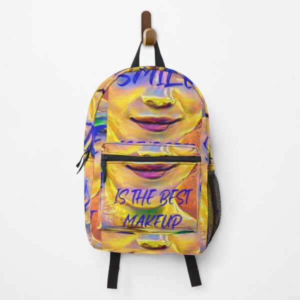 Item preview, Smile is the best make up with blue wording designed and sold by Bekindtome.