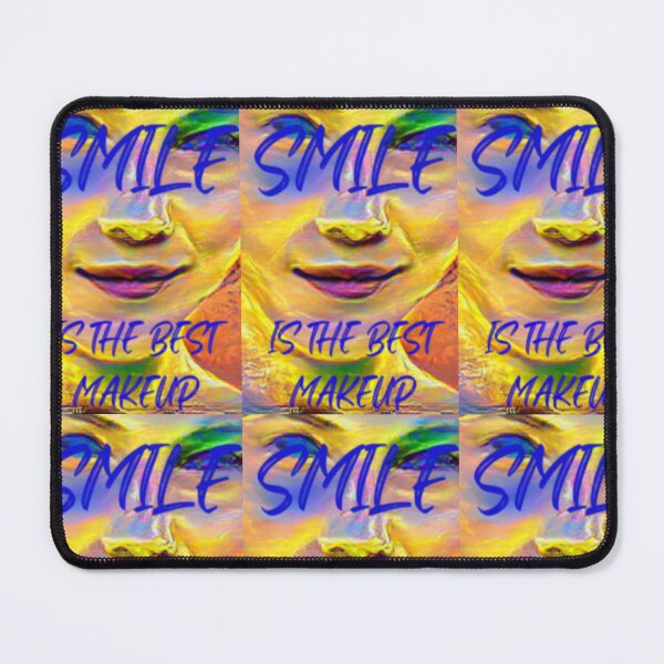 Item preview, Smile is the best make up with blue wording designed and sold by Bekindtome.