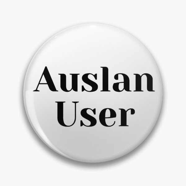 Item preview, Auslan User Pin designed and sold by lucywilmore.