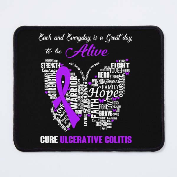 Item preview, Butterfly Ribbon Cure Ulcerative Colitis Awareness designed and sold by Tadmab.