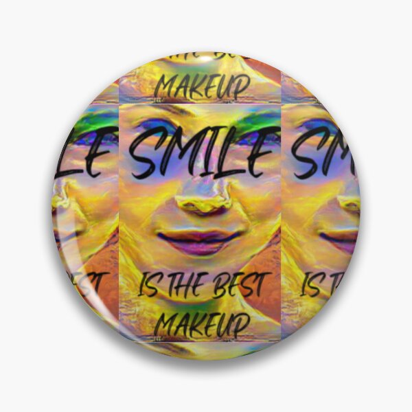 Artikelvorschau, Lächeln ist das beste Make-up mit schwarzer Schrift entworfen und verkauft von Bekindtome.