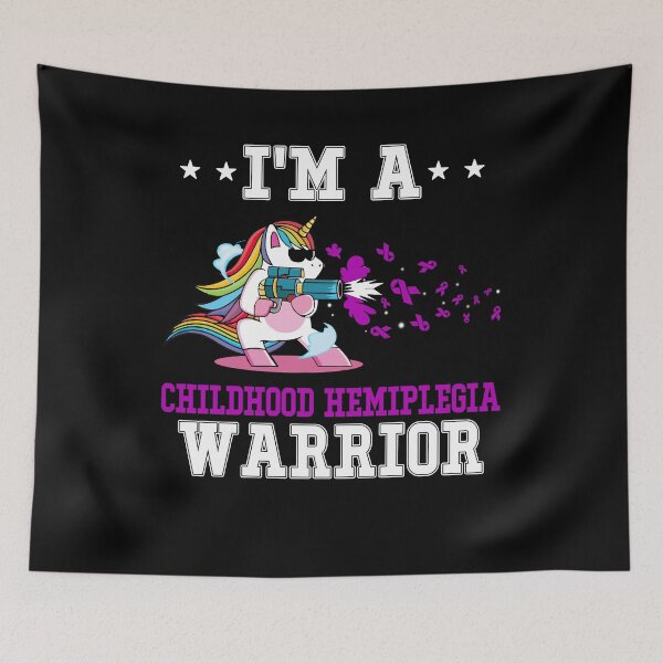 Item preview, Funny Unicorn I'm A Childhood Hemiplegia Warrior designed and sold by heppenp.