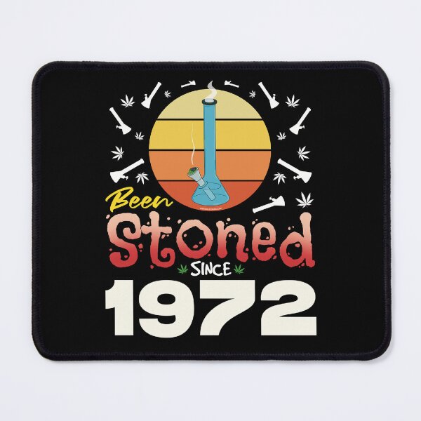 Item preview, Been stoned since 1972 (Orange retro vintage sunset with bong) designed and sold by YomeHayin.