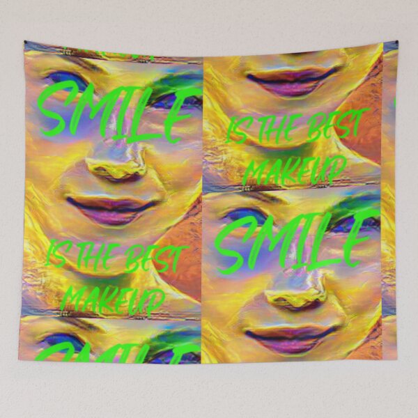 Item preview, Smile is the best make up with green wording designed and sold by Bekindtome.