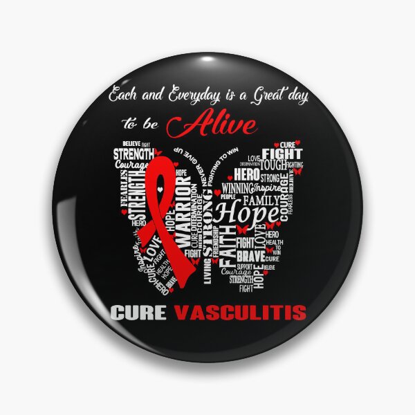 Item preview, Butterfly Ribbon Cure Vasculitis Awareness designed and sold by Tadmab.