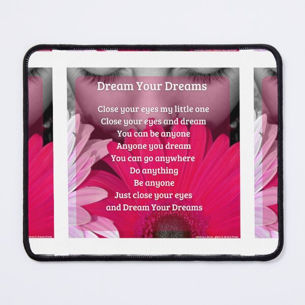 Item preview, Dream Your Dreams Poem - inspirational and motivational poem designed and sold by IAmWomanstore.