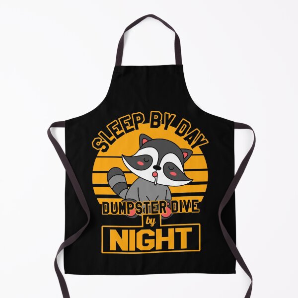Item preview, Sleep by day dumpster dive by night, little raccoon buddy designed and sold by VictorL Designs.