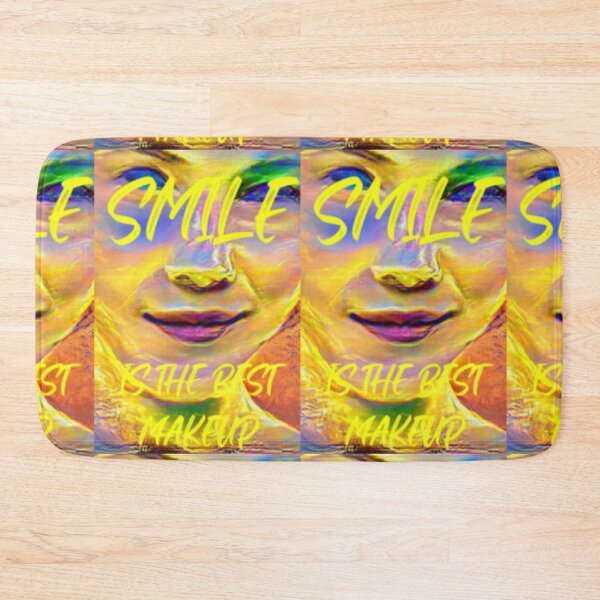 Item preview, Smile is the best make up with yellow wording designed and sold by Bekindtome.