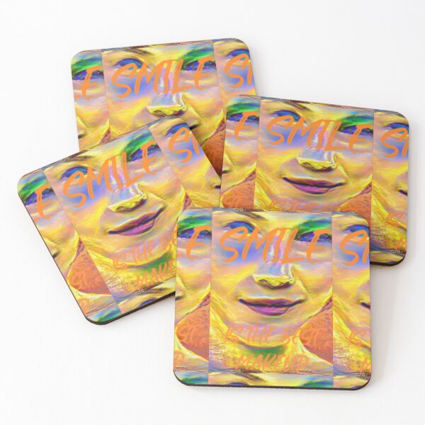 Item preview, Smile is the best make up with orange wording designed and sold by Bekindtome.