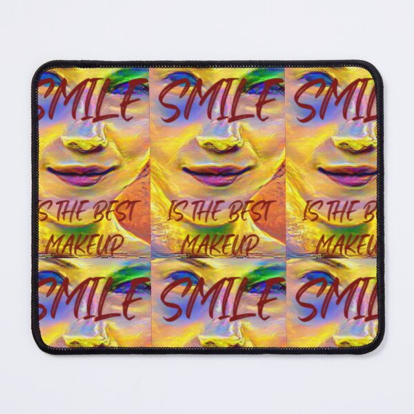 Item preview, Smile is the best make up with dark red wording designed and sold by Bekindtome.