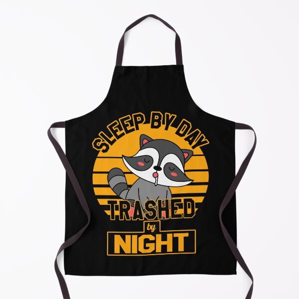 Item preview, Sleep by day trashed by night, little raccoon buddy designed and sold by VictorL Designs.