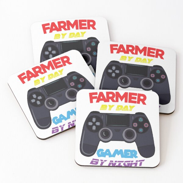 Item preview, Farmer by day gamer by night designed and sold by Tensai-Design.