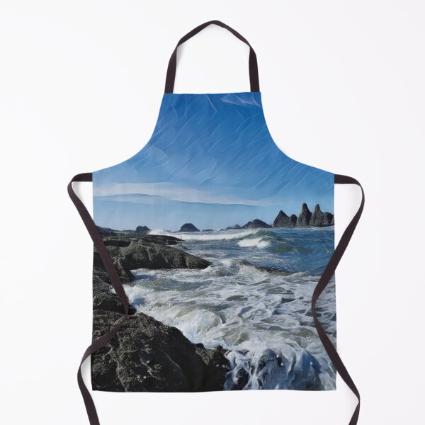 Item preview, Day at the Beach | Haystacks and Blue-Green Waves Along Rugged Oregon Coast designed and sold by arlutai.