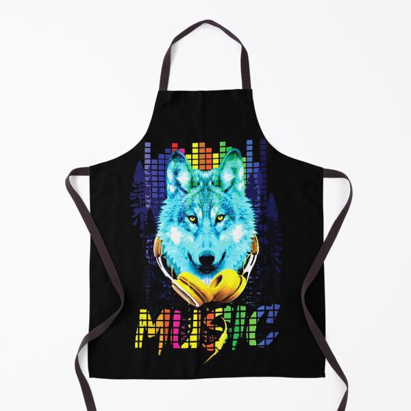 Item preview, Mountain wolf custom music club, wolf Colorful design designed and sold by bluehatgraphics.