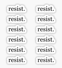 Resist. - 12 Stickers Sticker