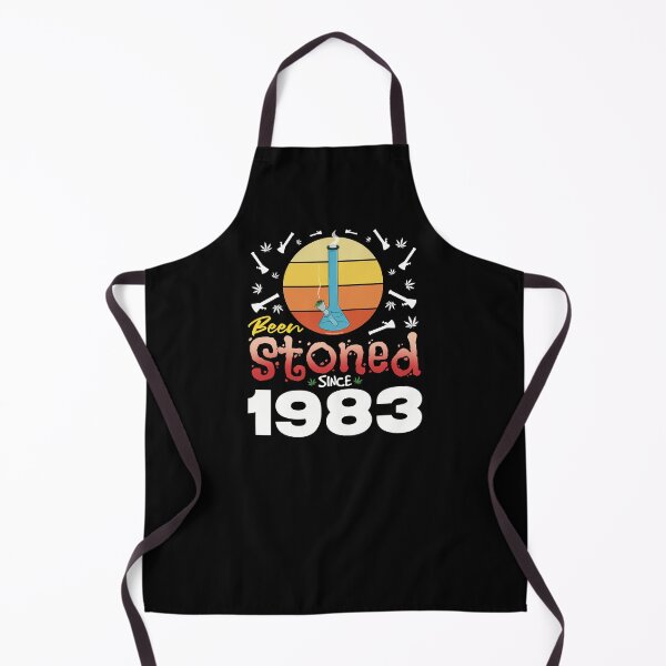Artikelvorschau, Seit 1983 bekifft (Orangefarbener Retro-Vintage-Sonnenuntergang mit Bong) entworfen und verkauft von YomeHayin.
