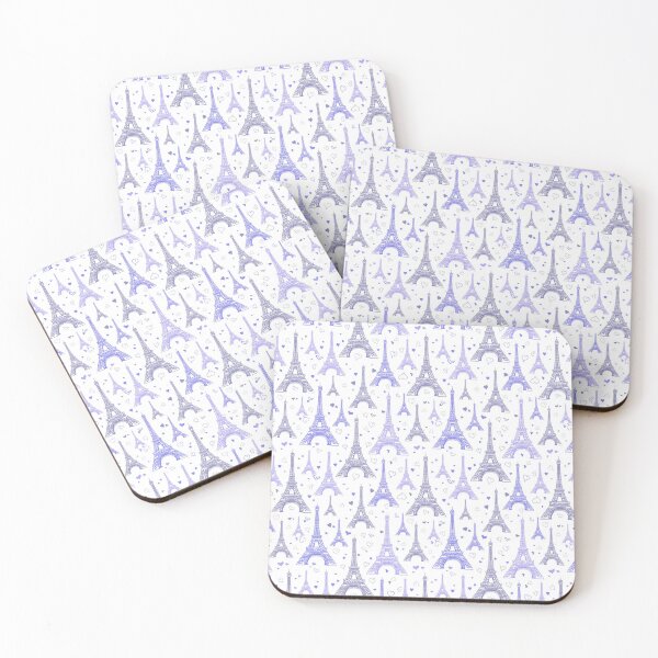 Item preview, little Eiffel Tower Purple Pattern designed and sold by MoStorish.