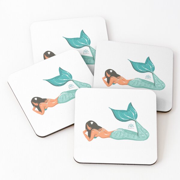 Item preview, sunbathing mermaid seashell  designed and sold by elevated-aura.