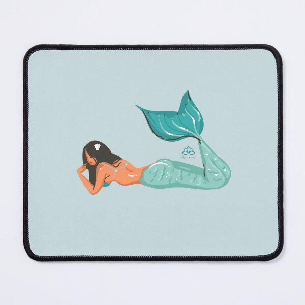 Item preview, sunbathing mermaid seashell  designed and sold by elevated-aura.